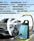 Heavy Duty Commercial Steam Cleaner 3000W With 3.5L Tank cranks out 230 degree hot steam cleaning a car's surface.