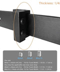2 Pack Barn Door Stopper For Sliding Barn Door Flat Track Aluminium Alloy With Powder Coated Black Finish, focus on stopper fit