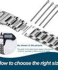 360 Piece Stainless Steel Watch Link Pins Set With 6mm To 23mm Assortment And Clear Storage Case For Watch Bands