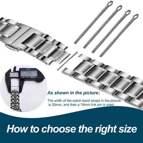 360 Piece Stainless Steel Watch Link Pins Set With 6mm To 23mm Assortment And Clear Storage Case For Watch Bands