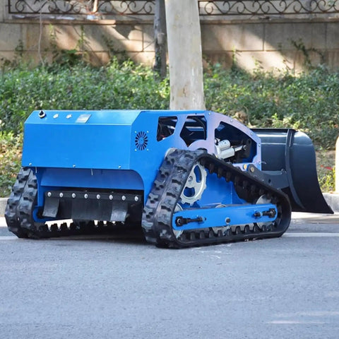 Remote Control RC Tracked Lawn Mower For Slopes And Uneven Terrain Wireless Grass Cutter Heavy Duty Machine outdoors