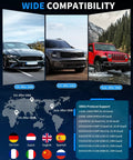 Wide compatibility chart for OBD2 Diagnostic Scanner For All Vehicles After 1996 With IM Readiness Real Time Data Stream Battery