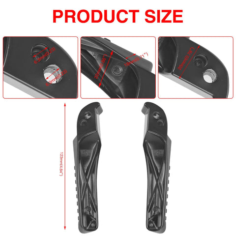 Mini Bike Foot Pegs Replacement Set For Coleman Powersports CT200U BT200X CT100U Trail 200 And 100 Models with size details
