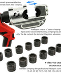 Reliable Electric Crimping Tool With 360 Degree Swivel Jaw And Powerful 18 Volt Battery for detailed crimping with various dies.