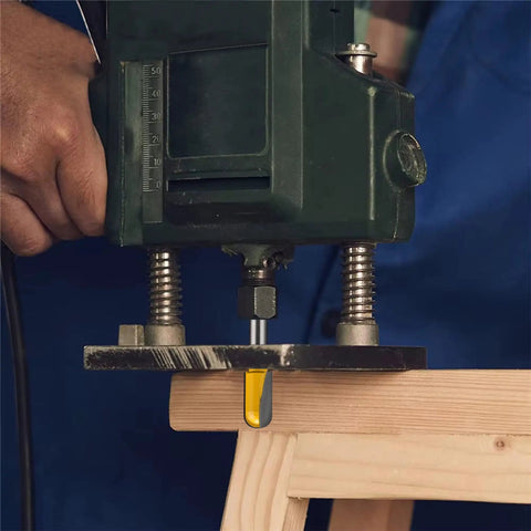 Carbide Router Bits Set With Double Flute Core Box And Round Nose For Woodworking, 1/4 Inch Shank, Grooving in Wood Project