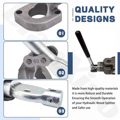 Heavy Duty Hydraulic Direction Control Valve Handle With Easy Install Mounting Bracket And Chain Assembly Replaces 0C000908 0A002851 900-3905-95 26264B 718-0523 Goes With Bandit Wood Chippers And Stump Grinders MTD Craftsman Yard Tools, shown in close-up view with quality design feature.