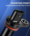Crankshaft Position Sensor Replacement For Dodge Chrysler Jeep Journey Avenger Caliber Viper 2007-2017 2.4L 2.0L 8.3L 8.4L Ensures Accurate Timing Easy Install Reliable Start. black crankshaft position sensor with mounting points and orange seal