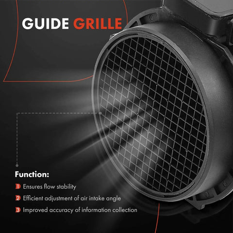 Close-up of guide grille feature on Mass Air Flow Sensor for 3.0L BMW Engines - 3 Pins, Plug And Play.