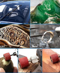 Pro Grade All In One 268 Piece 1 Inch Wet And Dry Sanding Kit with Discs and Drums for auto, wood, metal, jewelry, resin.