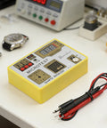 Multifunction Watch Pulse Tester Kit For Quartz Movement Accuracy Checks And Demagnetizing on a table with probes