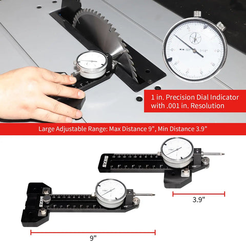 Thin Rip Jig Table Saw Guide For Precise Narrow Cuts With Dial Indicator Gauge Pro Grade For Repeats And Consistent Width