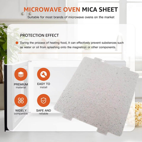 Universal Microwave Waveguide Cover And Mica Plates Set 4 Pieces displayed with protection effect highlights