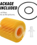 5Pcs Oil Filter Kit 04152-YZZA1 Replacement For Toyota Avalon Camry RAV4 Sienna ES300h ES350 IS200t RX350 RX450h And Lexus Models Top Quality Pro Grade Car Oil Filter Set package includes filter, gasket, and connector
