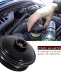E-cowlboy fuel pressure test kit with billet aluminum cap and pressure port for Ford 2003–2007 6.0L Powerstroke.