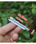 Close-up of 55.8mm Precision Screw Slide Stepper Actuator, DC 5V 2 Phase 4 Wire Long Linear Motor held between fingers.