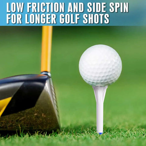 Plastic Golf Tees 170 Pack With Three Line Marking System Two Sizes 3-1/4 Inch And 1-1/2 Inch Low Friction Prongs on grass