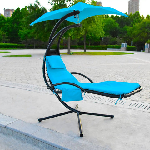 Outdoor Hanging Lounge Chair Cushion Cover And Umbrella Fabric Set For Patio Curved Chaise Lounges Swing Hammock Chairs