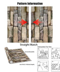 Peel And Stick Stone Brick Wallpaper 24 By 195 Inches Self Adhesive Backsplash Wall Covering For Easy DIY Install Removable Decor