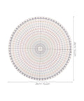Heavy Duty Pottery Circle Divider Lays Dead Center For Precision Clay Slab Layout And Ceramic Wheel Projects, 10.23 inch diameter.