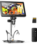 Digital Coin Microscope With Built In Light, 10 Inch IPS Display For Close Up Mint Marks, Dates, Die Cracks, Doubling And Edge Details, Perfect For Home Coin Collecting, Club Sessions, Penny Roll Hunters, And Coin Nerds.