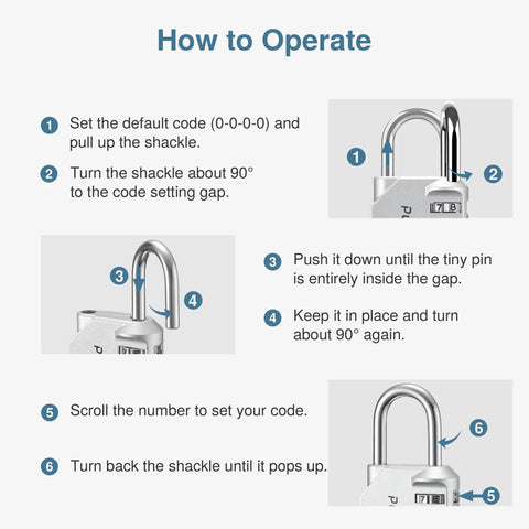Two Pack 4 Digit Outdoor Waterproof Padlock For Locker Gym School Fence Toolbox Gate Case Hasp Storage Built Tough Zinc Alloy And Steel Lock With 10,000 Combinations