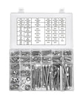 Heavy Duty Stainless Steel Bolt Nut Washer Kit With M5 M6 M8 M10 Socket Cap Screws, 365 Piece all-in-one assortment in organizer box