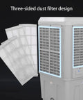 Skip Peak Summer Costs And Keep Your Space Chill With This Portable Swamp Cooler featuring three-sided dust filter and intake panels.