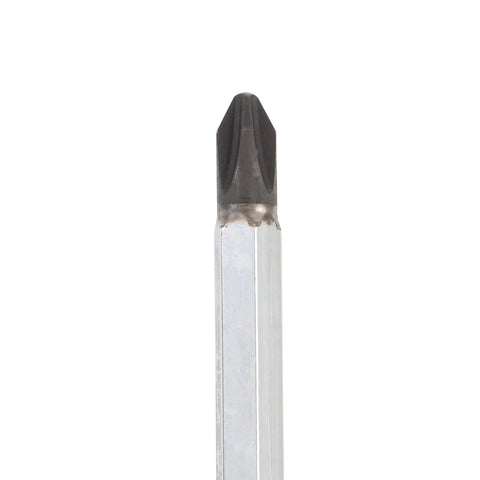 Close-up of the tip of the No. 2 Phillips Screwdriver 20 Inch Pro Grade, Rust Resistant Resin Handle, Comfort Grip For Electricians, Techies