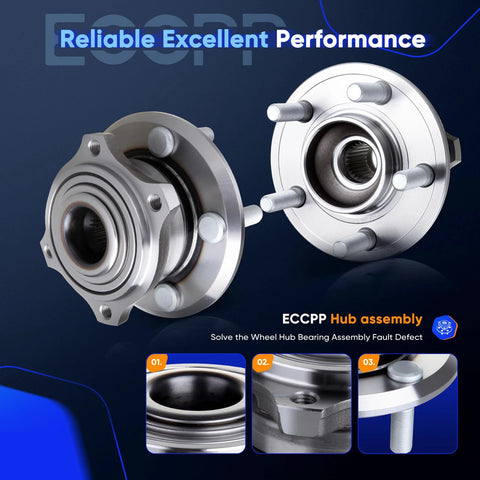 Drop-In Ready-To-Install Wheel Bearing Hub Assembly Replacement for Chrysler 300 2005-2009 Dodge Charger Dodge Magnum AWD 513225
