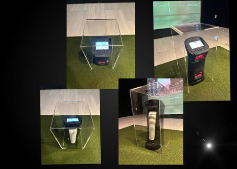 Eye Mini Protective Case For Golf Launch Monitors Like Foresight GC3 GCQuad And Bushnell Launch Pro Heavy Duty 6mm Acrylic Shield
