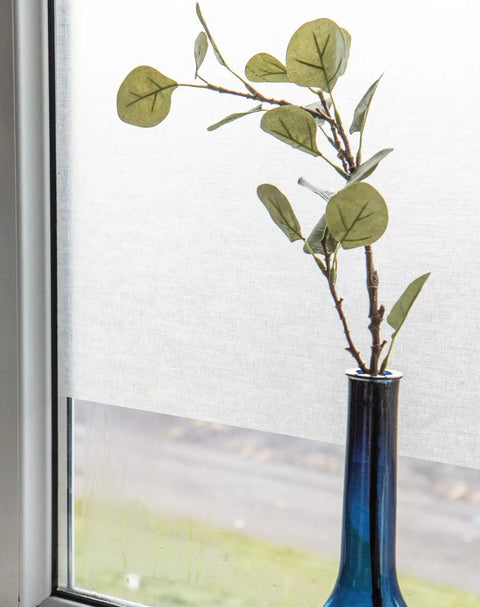 Privacy Glass Window Film Reusable Static Cling For Windows Doors Showers And Glass Surfaces 26 By 59 Inch Roll shown on window