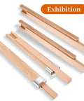Heavy Lifter Solid Wood Drawer Slides 16 Inch Bottom Center Mount Replacement Kit reinforced with iron sleeves on display.