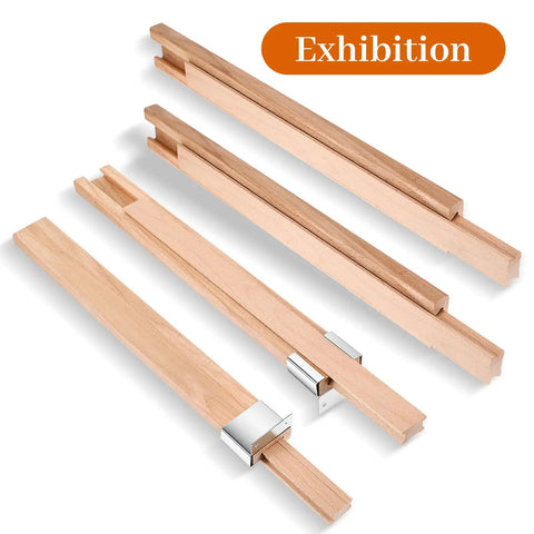 Heavy Lifter Solid Wood Drawer Slides 16 Inch Bottom Center Mount Replacement Kit reinforced with iron sleeves on display.