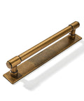 Five Pack Five Inch Center To Center Champagne Bronze Finish Cabinet Pulls With Backplates And Base Plates Zinc Alloy Vintage Kitchen Drawer Hardware