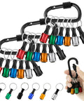18Pcs One Quarter Inch Hex Shank Drill Bit Holder With Quick Change, multi-color aluminum alloy socket set with keychain holder