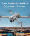 Solid Remote ID Module For Drones Featuring Built In GPS Tracker And Kickass Beeper For Fast Field Recovery No Sweat Setup sweet accessory on drone over landscape.