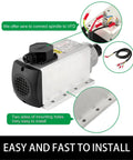Plug And Play 4KW 220V CNC Spindle Motor Kit With Air Cooled Spindle VFD Inverter ER25 6mm Collet Aviation Wire And Drill Bits showing installation steps