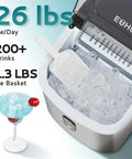 Beast Portable Ice Maker For Home Kitchen Camping And RV With Carry Handle Makes About 26 Lbs Of Ice Per Day In 6 Minutes