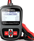 12V Car Battery Tester With 100 To 1100 CCA Load Test For Quick Battery Health Check Workhorse Battery Analyzer You Can Count On For Road Trips Daily Drives And Seasonal Maintenance, handheld with clamps