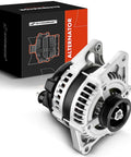 Alternator Replacement For Chrysler PT Cruiser 2006 2007 2008 2009 2.4L Turbo 136 Amp 12 Volt Clockwise Rotation 4 Groove Pulley New Replacement Part 5034702AA Compatible