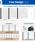 Diagram explaining Modular Cable Railing Kit For Deck Surface Mount 42 Inch Height, detailing components and design options for easy installation.