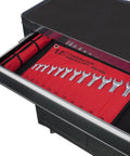 Garage Handy 12 Piece Metric Wrench Set With Roll Up Pouch No Size Skips From 8mm To 19mm in toolbox drawer, mirror finish