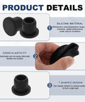 11 Pack T Shaped Silicone Plugs 11.3mm Diameter with elasticity and design details for 10.5-11mm Hole Seal