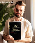 Person holding Book Safe Dictionary Diversion With Combination Lock And Fireproof Money Bag hidden storage that looks like a real book.