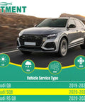 Audi Q8 driving on road suitable for Audi Q8 Wiper Blades Set 26 Inch Front 20 Inch Front 16 Inch Rear All Weather Replacement