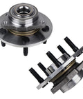 Front Wheel Bearing Hub Assembly 2 Pack For Dodge Ram 1500 2002 To 2008 Ready To Roll Front Hub Bearing 515072 with 5 Lug Bolts