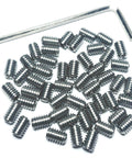 25 Piece 5-40 X 1/4 Inch 304 Stainless Steel Hex Socket Set Screws Grub Screws With 1/16 Inch Allen Wrench