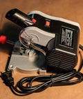 Compact 7800 RPM Miter And Cut Off Saw Portable Power Tool with high speed steel blade for cutting wood, metal, plastic.