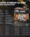 Beefy 40Kg High Torque RC Servo Motor For 1 Tenth Scale Cars Waterproof Brushless Digital Standard Servo 2026 Special Edition With Horse Theme and Serial Number, showing specifications.