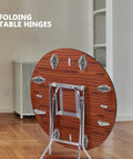Beefy Iron Folding Table Hinge Set For Cabinets And Wall Mounts, heavy duty silver hinges on wood table